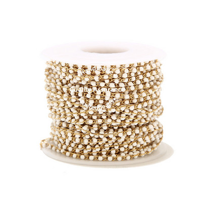 1 metar ručno rađenih višebojnih emajliranih satelitskih lančića od nehrđajućeg čelika, crne tirkizne perle, lančići s perlama za izradu ogrlica „uradi sam“