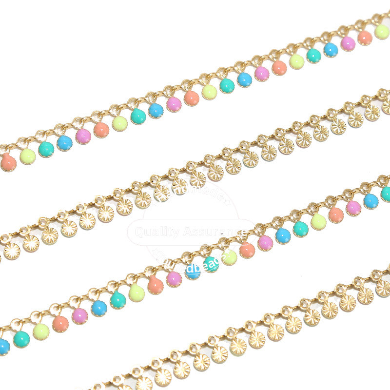 1 metar zlatni lanac od nehrđajućeg čelika u boji sunca za žene, ogrlica, narukvica, izrada narukvica