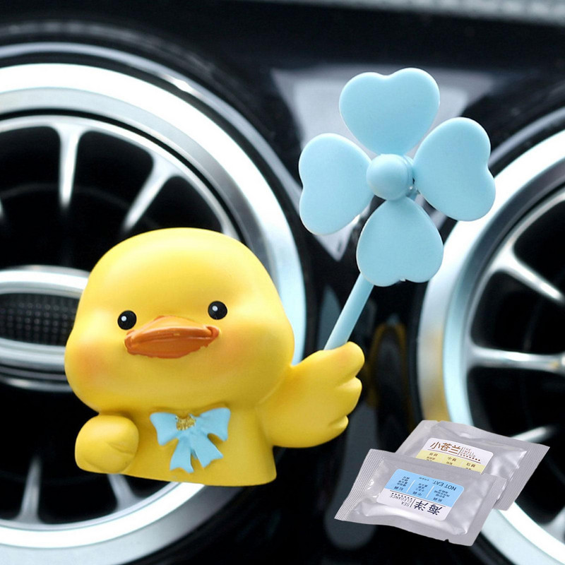 Osvježivač zraka za automobil Pročišćivač Slatka patka Medvjed Svinja Slika 2 Outlet Outlet Mirisna vjetrenjača Parfem Bez mirisa Rotirajući Diff C1H9