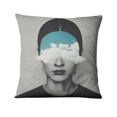 Absztrakt művészi figurák poszter nyomtatott párnahuzat vintage angliai stílusú párna dekoratív párnák Almofadas Decorativas Para