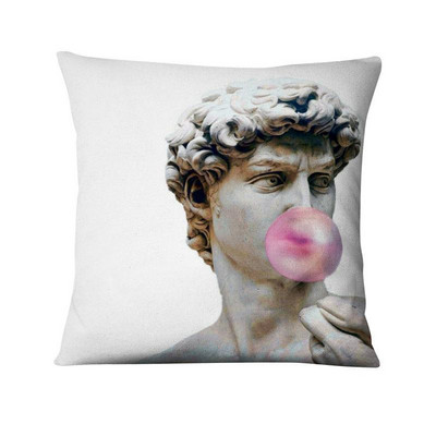Absztrakt művészi figurák poszter nyomtatott párnahuzat vintage angliai stílusú párna dekoratív párnák Almofadas Decorativas Para