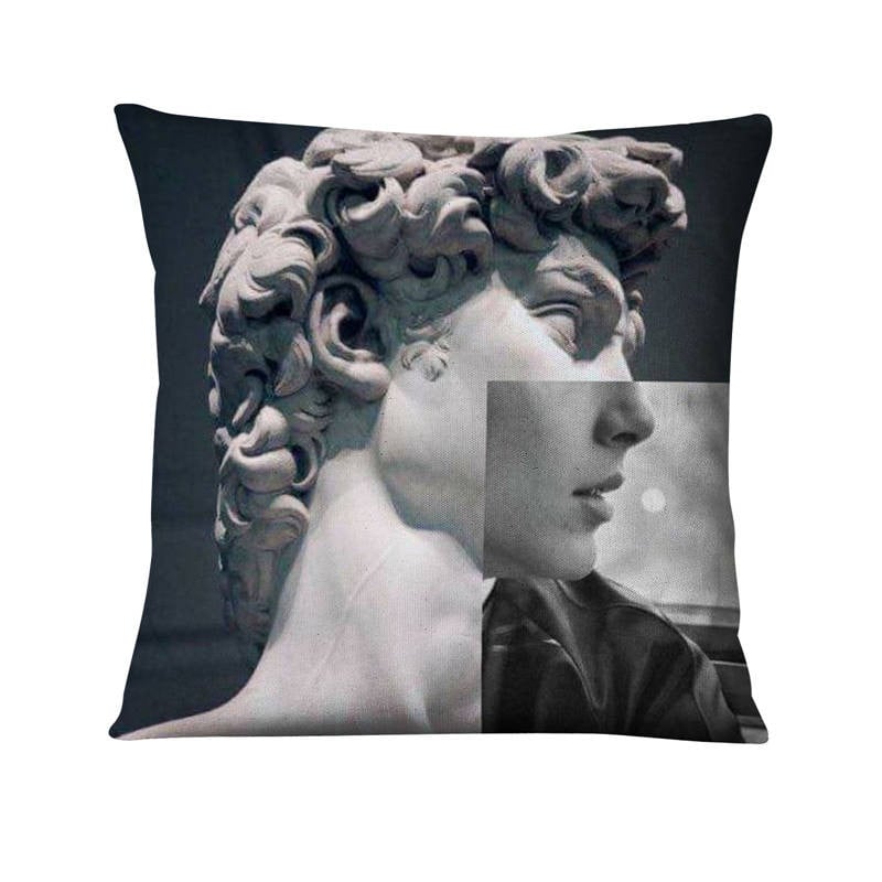 Absztrakt művészi figurák poszter nyomtatott párnahuzat vintage angliai stílusú párna dekoratív párnák Almofadas Decorativas Para