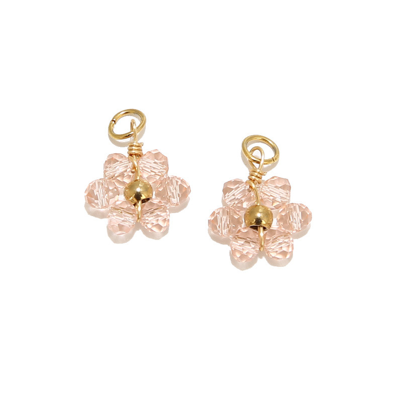 20 komada ručno izrađenih kristalnih perli od nehrđajućeg čelika privjesaka za viseće naušnice, ogrlice, izradu nakita