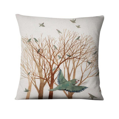 Nordijska jednostavna crtana ilustracija Jastučnica Jastuk s otisnutim sirenama Ukrasni jastuci Kućni dekor Jastuk za kauč 45*45 cm