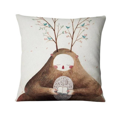 Nordijska jednostavna crtana ilustracija Jastučnica Jastuk s otisnutim sirenama Ukrasni jastuci Kućni dekor Jastuk za kauč 45*45 cm