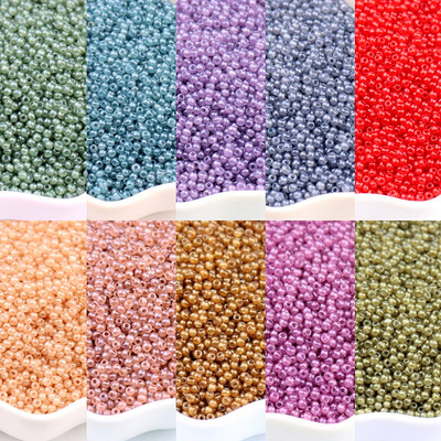 Új, 2 mm-es, 3 mm-es jáde-utánzatú maggyöngyök 11/0 8/0 egységes kristályüveg gyöngyök barkácsolás ékszerkészítő kézműves varrás beszállítóknak