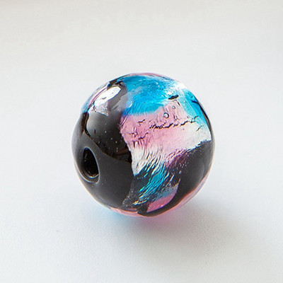 5 komada okruglog oblika 8 mm 10 mm 12 mm šarene folije ručno rađene Lampwork staklene labave perle za izradu nakita DIY rukotvorine