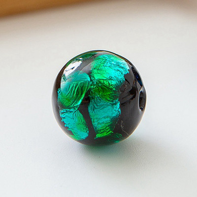 5 komada okruglog oblika 8 mm 10 mm 12 mm šarene folije ručno rađene Lampwork staklene labave perle za izradu nakita DIY rukotvorine