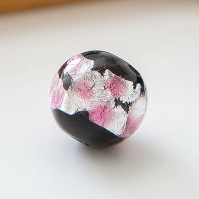 5 komada okruglog oblika 8 mm 10 mm 12 mm šarene folije ručno rađene Lampwork staklene labave perle za izradu nakita DIY rukotvorine