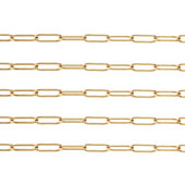 1 metar lančića od nehrđajućeg čelika 14K pozlaćen spajalicama Ravni ovalni lanac za kablove za DIY ogrlicu Narukvice Izrada nalaza