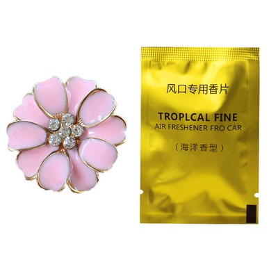 Parfum de mașină Daisy Flower pentru orificii de aerisire Mini auto cu aer condiționat Aromaterapie Snap Odorizant de lungă durată Deodorizare