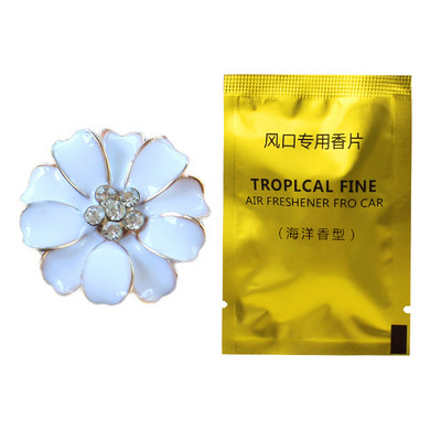 Parfum de mașină Daisy Flower pentru orificii de aerisire Mini auto cu aer condiționat Aromaterapie Snap Odorizant de lungă durată Deodorizare