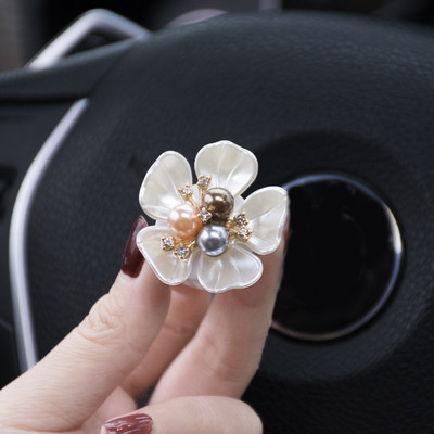 1db Pearl Shell Flower Car Outlet aromaterápiás klip autós légfrissítő parfüm szilárd diffúzor Auto Decro klipek autós kiegészítők