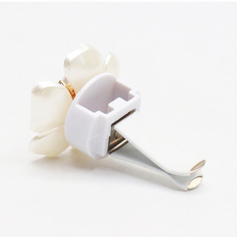 1db Pearl Shell Flower Car Outlet aromaterápiás klip autós légfrissítő parfüm szilárd diffúzor Auto Decro klipek autós kiegészítők
