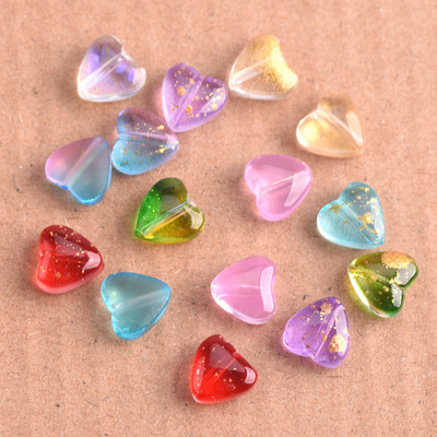 20 komada malih srcolika 8 mm šarenih Lampwork kristalnih staklenih perli za izradu nakita DIY rukotvorine