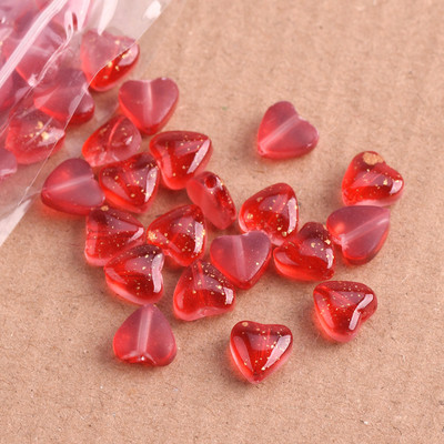 20 komada malih srcolika 8 mm šarenih Lampwork kristalnih staklenih perli za izradu nakita DIY rukotvorine
