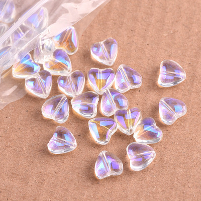 20 komada malih srcolika 8 mm šarenih Lampwork kristalnih staklenih perli za izradu nakita DIY rukotvorine