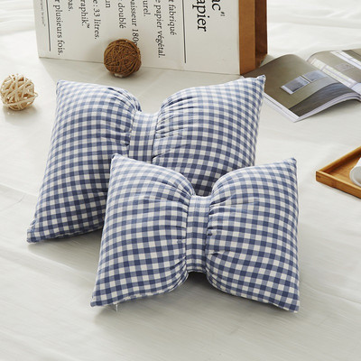 Ins kreativni jastuk od pamučne mašne Naslon za glavu automobila Naslon za vrat Jastuk Jastuk za stražnju sofu Jastuk za spavanje koji se može ukloniti i prati