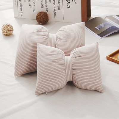 Ins kreativni jastuk od pamučne mašne Naslon za glavu automobila Naslon za vrat Jastuk Jastuk za stražnju sofu Jastuk za spavanje koji se može ukloniti i prati