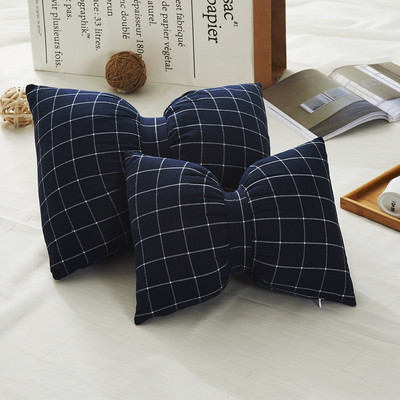 Ins kreativni jastuk od pamučne mašne Naslon za glavu automobila Naslon za vrat Jastuk Jastuk za stražnju sofu Jastuk za spavanje koji se može ukloniti i prati