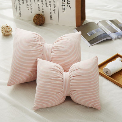 Ins kreativni jastuk od pamučne mašne Naslon za glavu automobila Naslon za vrat Jastuk Jastuk za stražnju sofu Jastuk za spavanje koji se može ukloniti i prati