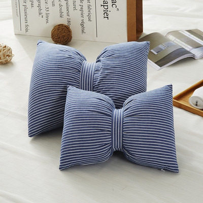 Ins kreativni jastuk od pamučne mašne Naslon za glavu automobila Naslon za vrat Jastuk Jastuk za stražnju sofu Jastuk za spavanje koji se može ukloniti i prati