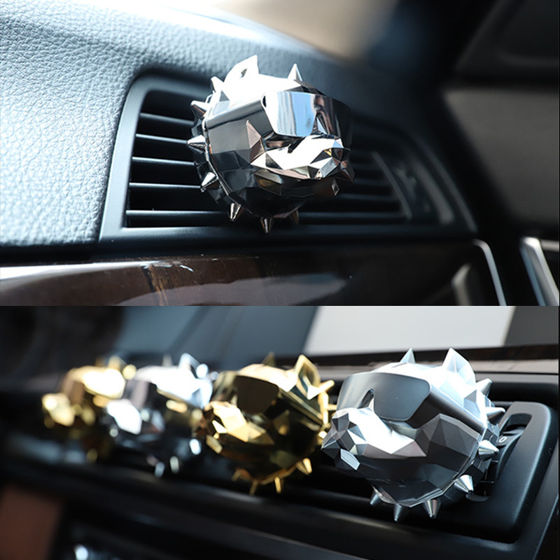 2021 Frissítés Bulldog Autós Parfüm Illat Bulldog Légfrissítő Auto Kimenet Szellőző Szilárd Illat Diffúzor Barkácsolás Belső Dekoráció
