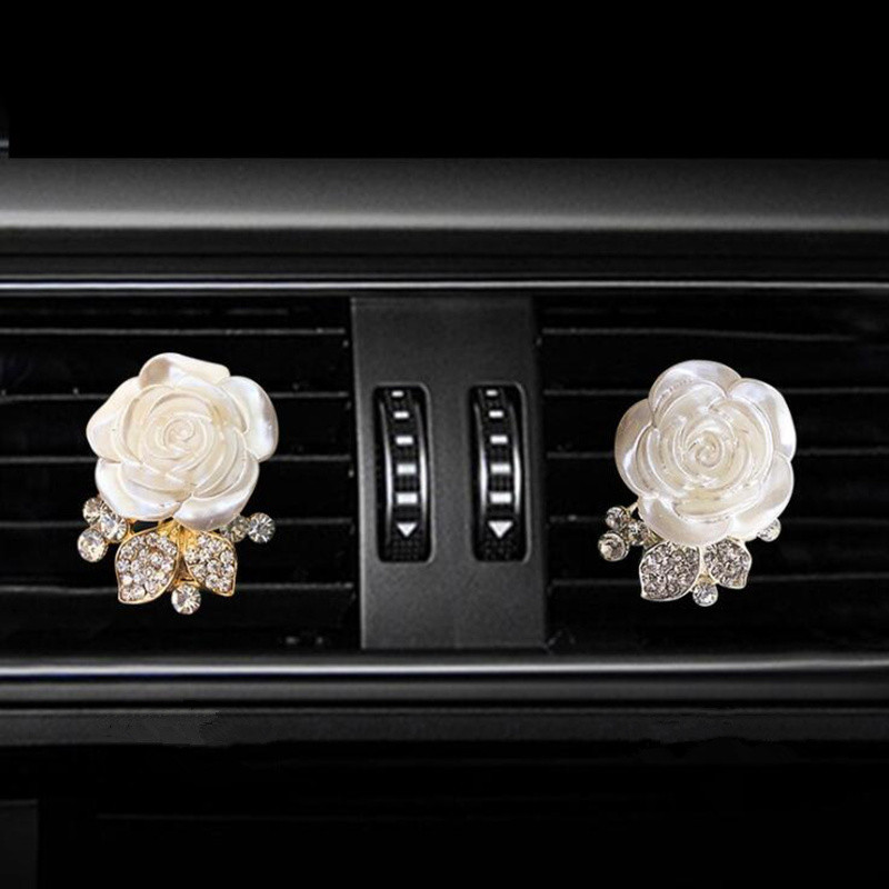 Ruža s dijamantima auto Izlaz za klima uređaj parfem auto parfem dodaci za unutrašnjost automobila miris za auto