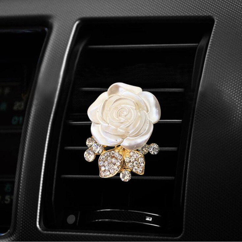 Ruža s dijamantima auto Izlaz za klima uređaj parfem auto parfem dodaci za unutrašnjost automobila miris za auto