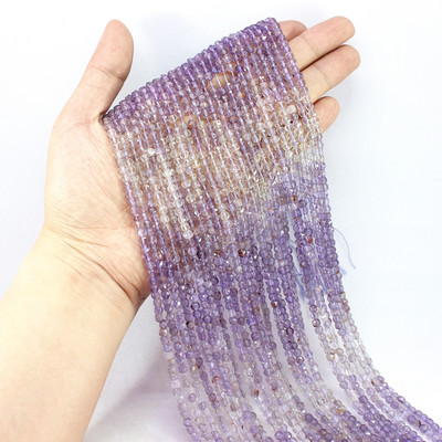 Veleprodaja 4 x 4 mm prirodni fluorit Hubei tirkiz ametist kunzit Amazonit kocka Faktirani kamen labave male perle Izrada nakita