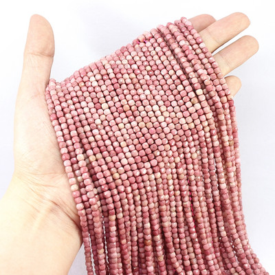 Veleprodaja 4 x 4 mm prirodni fluorit Hubei tirkiz ametist kunzit Amazonit kocka Faktirani kamen labave male perle Izrada nakita