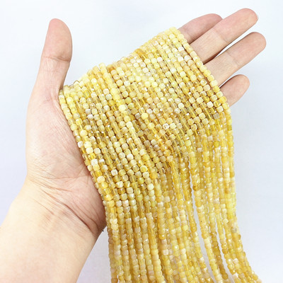 Veleprodaja 4 x 4 mm prirodni fluorit Hubei tirkiz ametist kunzit Amazonit kocka Faktirani kamen labave male perle Izrada nakita