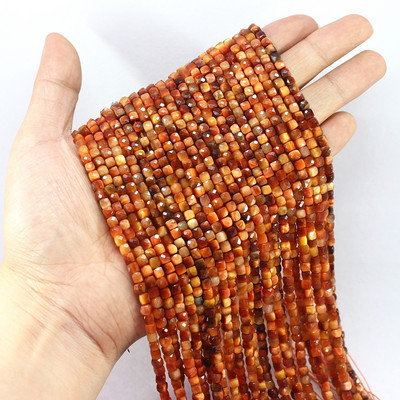 Veleprodaja 4 x 4 mm prirodni fluorit Hubei tirkiz ametist kunzit Amazonit kocka Faktirani kamen labave male perle Izrada nakita