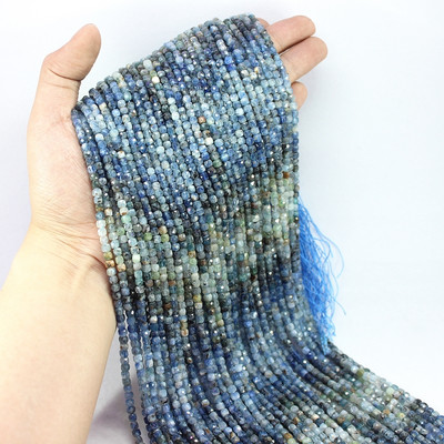 Veleprodaja 4 x 4 mm prirodni fluorit Hubei tirkiz ametist kunzit Amazonit kocka Faktirani kamen labave male perle Izrada nakita