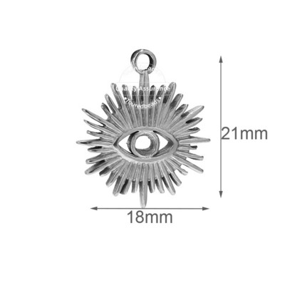 5 kom/lot privjesci od zlatne zvijezde od nehrđajućeg čelika Nepravilno oko Medalje privjesci za DIY žene Ogrlice Izrada nakita Potrepštine za izradu