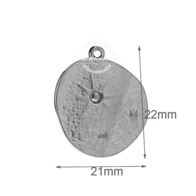 5 kom/lot privjesci od zlatne zvijezde od nehrđajućeg čelika Nepravilno oko Medalje privjesci za DIY žene Ogrlice Izrada nakita Potrepštine za izradu