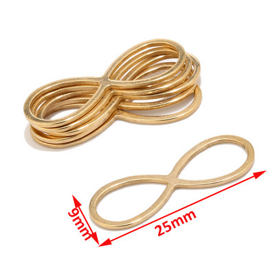 10Pcs/lot od nehrđajućeg čelika Waterdrop Square Charms Zlatne naušnice Connector Charm za izradu nakita