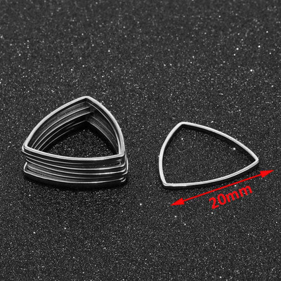 10Pcs/lot od nehrđajućeg čelika Waterdrop Square Charms Zlatne naušnice Connector Charm za izradu nakita