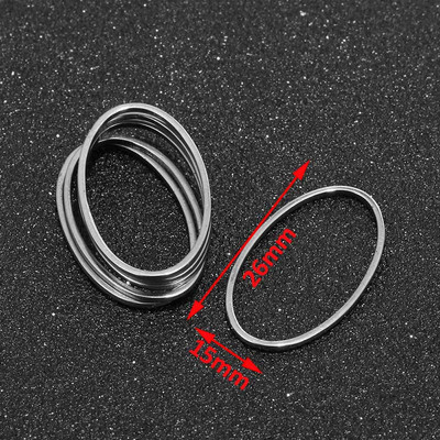 10Pcs/lot od nehrđajućeg čelika Waterdrop Square Charms Zlatne naušnice Connector Charm za izradu nakita