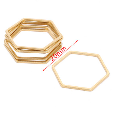 10Pcs/lot od nehrđajućeg čelika Waterdrop Square Charms Zlatne naušnice Connector Charm za izradu nakita