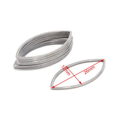 10Pcs/lot od nehrđajućeg čelika Waterdrop Square Charms Zlatne naušnice Connector Charm za izradu nakita