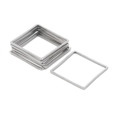 10Pcs/lot od nehrđajućeg čelika Waterdrop Square Charms Zlatne naušnice Connector Charm za izradu nakita