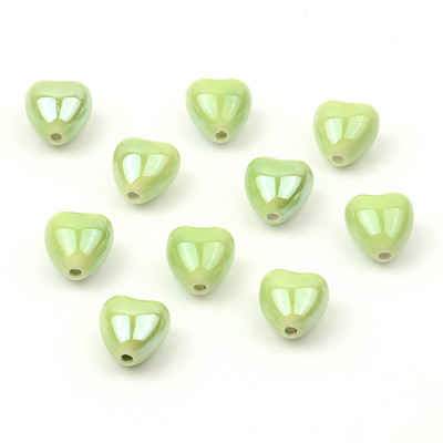 Šarene jednobojne keramičke perle u obliku srca za DIY narukvice, ogrlice, izrada nakita, ručno rađeni dodaci, veleprodaja