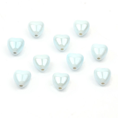 Šarene jednobojne keramičke perle u obliku srca za DIY narukvice, ogrlice, izrada nakita, ručno rađeni dodaci, veleprodaja