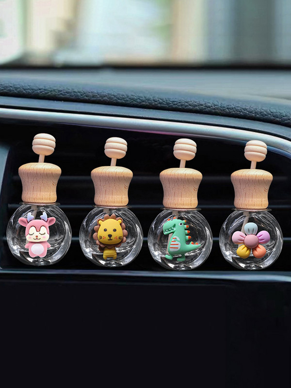 Miris za automobil Prazna staklena bočica Slatka bočica osvježivača zraka za automobil Spajalica za odzračivanje Otvor za aromaterapiju Difuzor eteričnih ulja