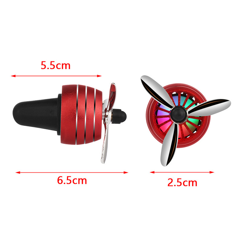 LED svjetlo Osvježivač zraka za automobil Zračne snage Oblik propelera Parfem Otvor za ventilaciju Dekoracija Ventilator vozila Aromaterapija Dodaci za interijer automobila