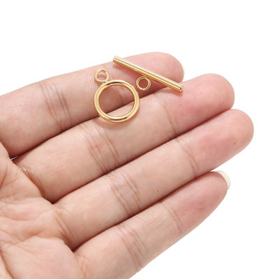 5 kompleta zlatnih kopči od nehrđajućeg čelika za narukvicu, ogrlicu, zdepastu OT kopču. Nalazi za izradu nakita „uradi sam“