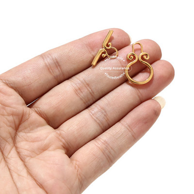 5 kompleta zlatnih kopči od nehrđajućeg čelika za narukvicu, ogrlicu, zdepastu OT kopču. Nalazi za izradu nakita „uradi sam“