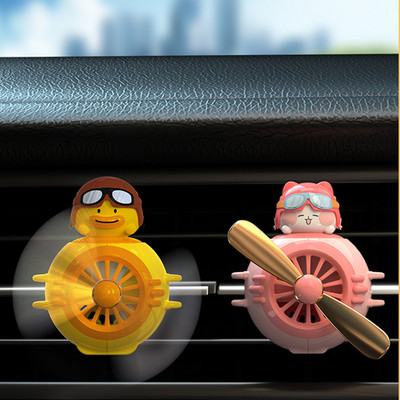Odorizant drăguț pentru mașină, rață de desene animate, ieșire de aer automată, clemă pentru aromaterapie, difuzor de parfum, decorare, accesorii pentru interiorul mașinii
