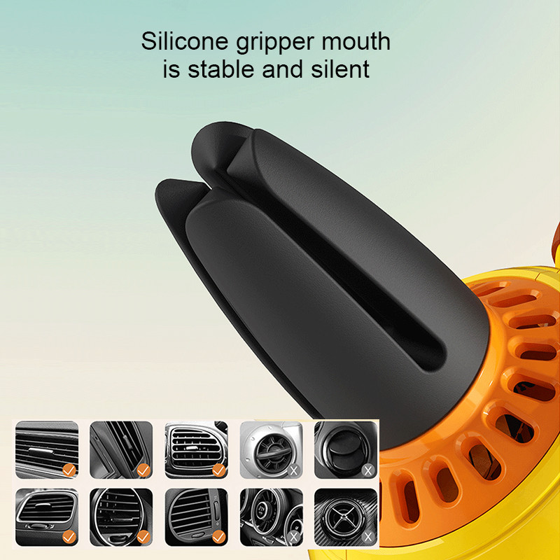 Slatki osvježivač zraka za automobil Cartoon Duck Automatski izlaz zraka Aromaterapijska kopča Difuzor parfema Dekoracija Dodaci za unutrašnjost automobila